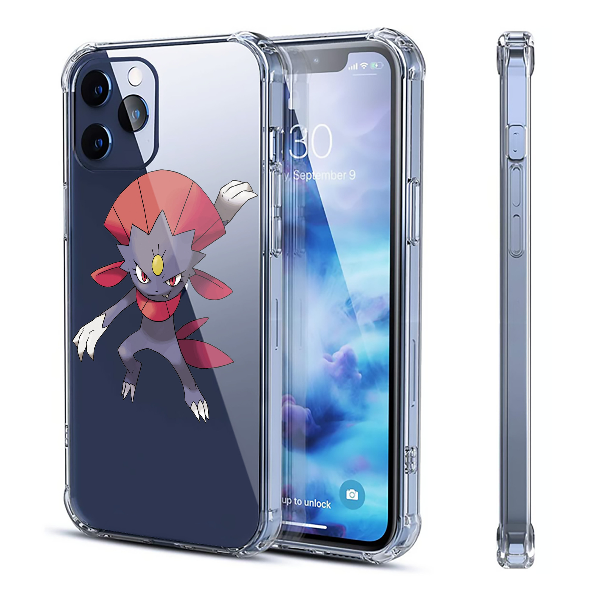 （画像用） ポケットモンスター Pokémon 【iPhone 12シリーズ対応】透明スマホケース（クリアソフトケース）